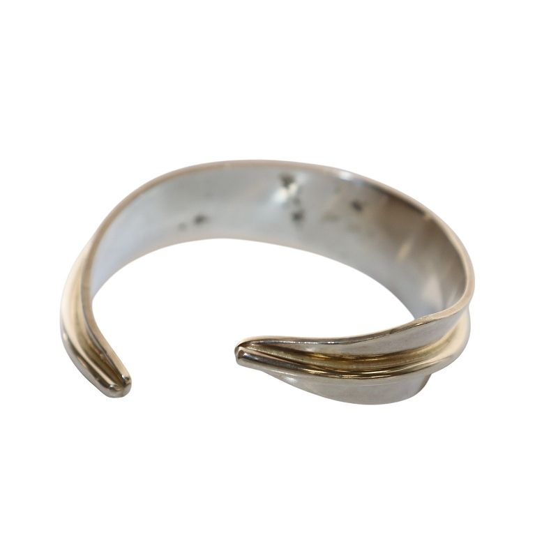 マリアルドマンMARIA RUDMAN レザー×シルバーバングル Maria Rudman