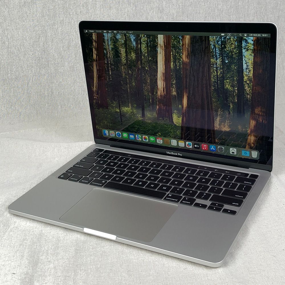 【本体のみ】Apple MacBook Pro (13インチ， M1， 2020)【メモリ16GB・SSD256GB】A2338 EMC3578/LT-250303（268422）