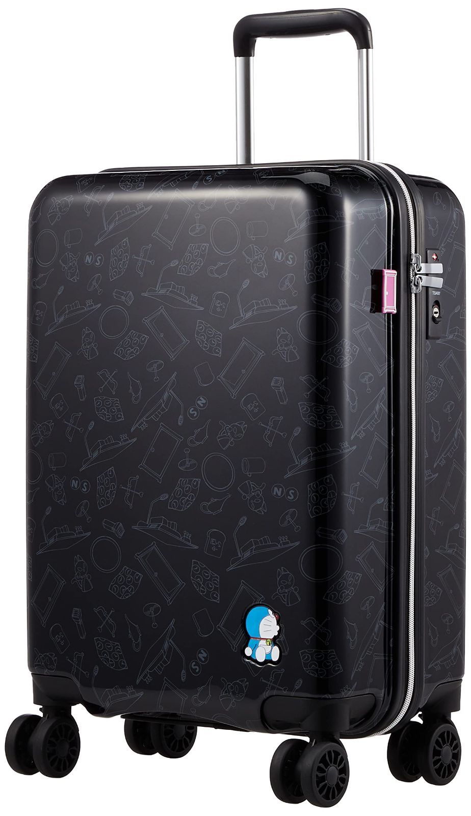 [シフレ]　ドラえもん　スーツケース　Sサイズ　バッグ　キャリーケース　ブラック シフレ] ドラえもん スーツケース Sサイズ バッグ キャリーケース