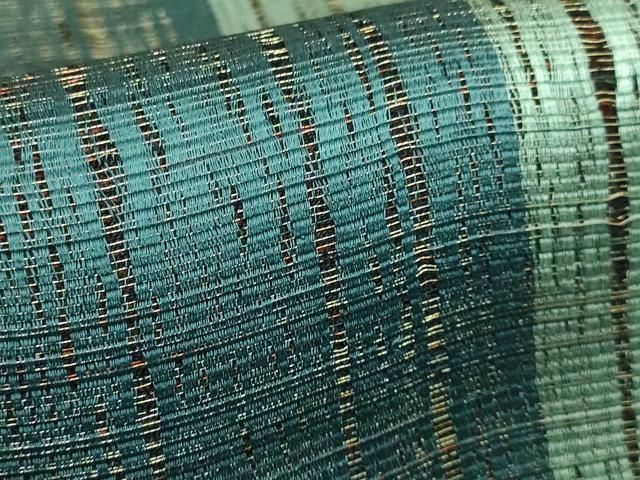 平和屋本店□極上 本場筑前博多織 草木染 手織工房 染匠：小森久 両面