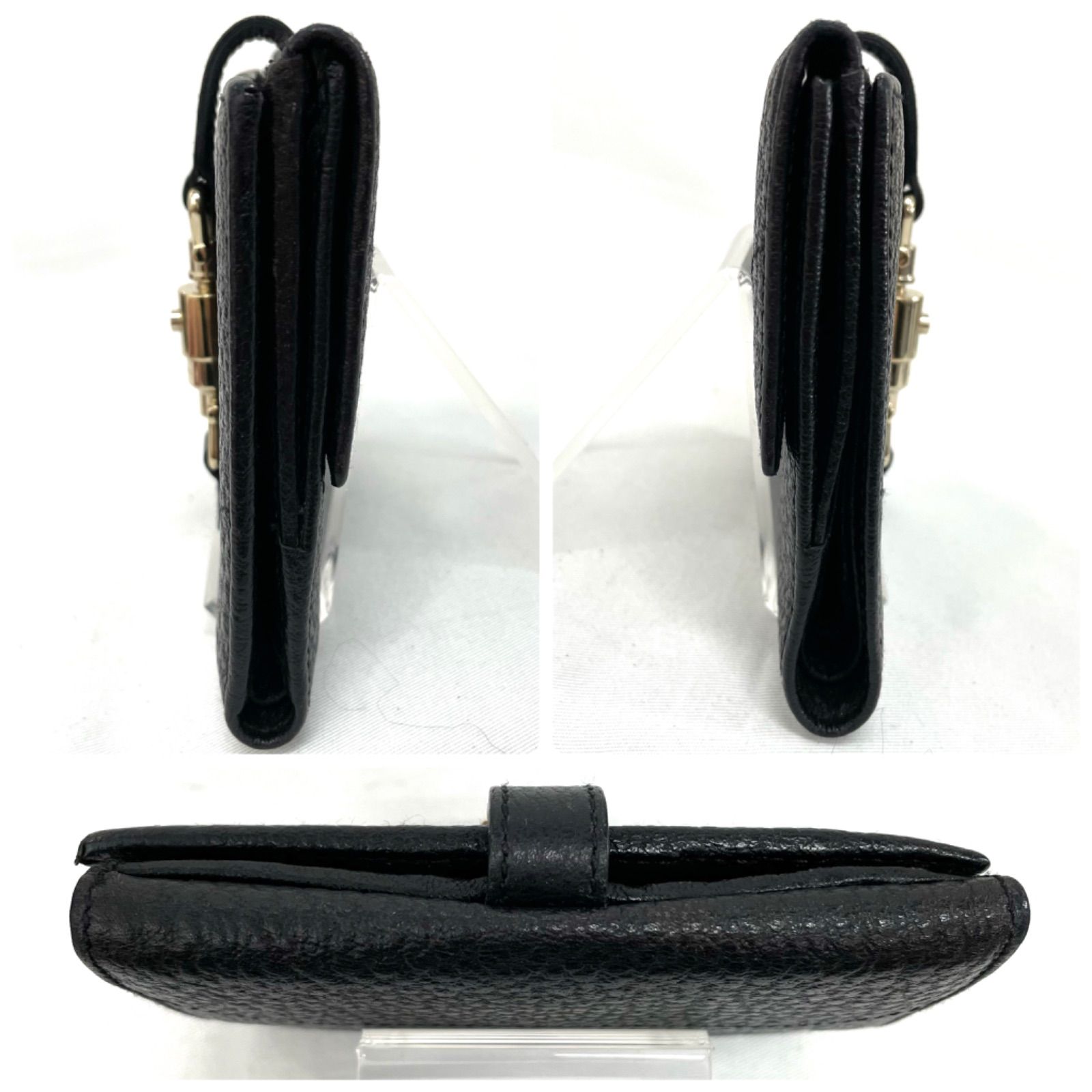 【TOM】GUCCI グッチ　二つ折り財布　ジャッキー　ブラック GUCCI グッチ ジャッキー 二つ折り財布 ブラック 141435・2184