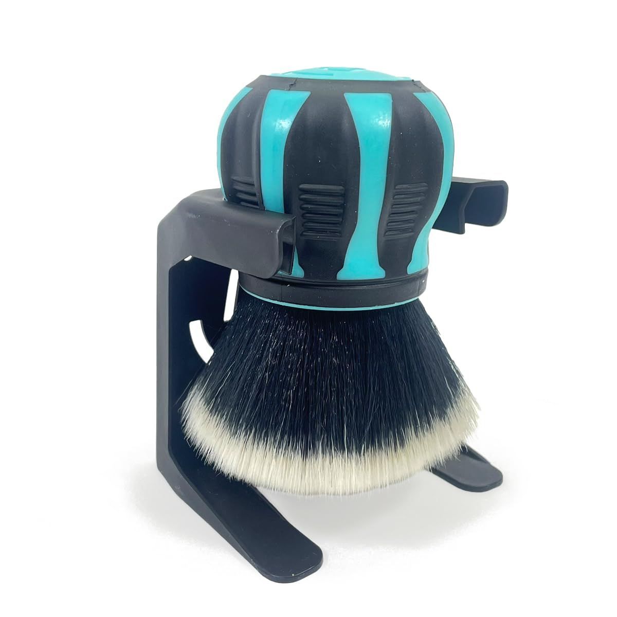 Detail Factory ディテールファクトリー Curveball XL カーブボール ウルトラソフトラージエリアブラシ 収納ラック付き 車内外の広いエリアをカバー Octane Riptide Teal Black