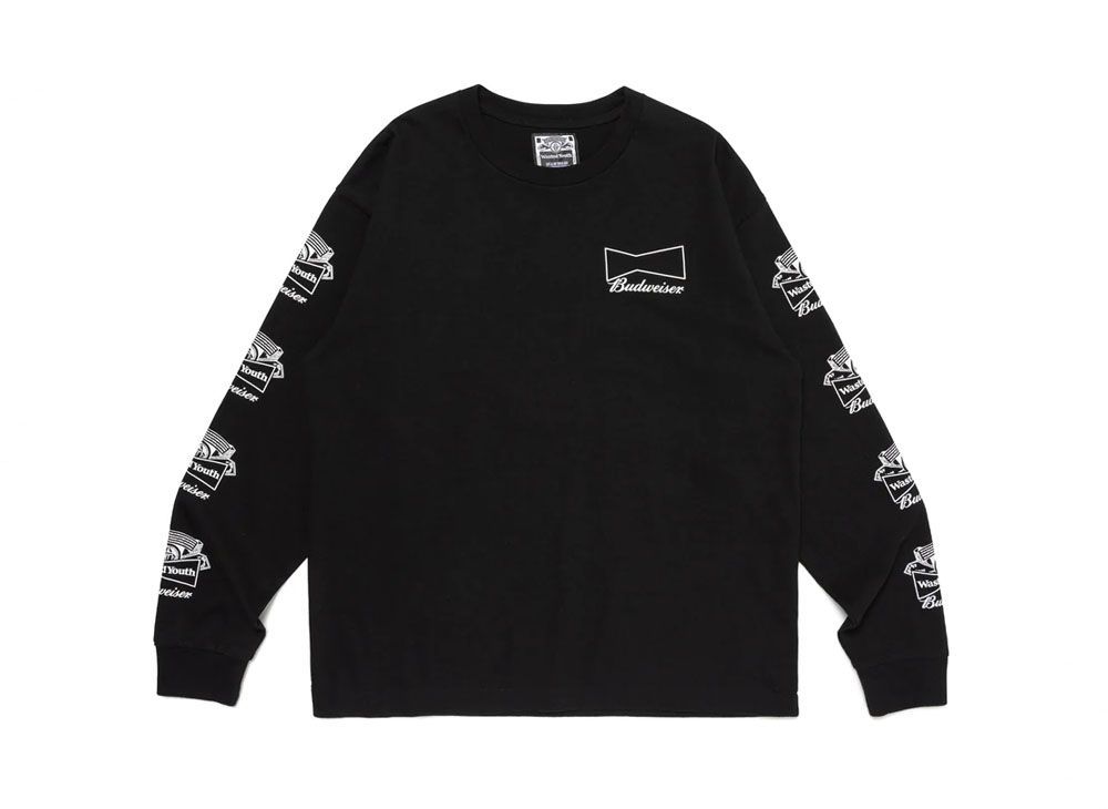 Wasted Youth x Budweiser Long Sleeve T-shirt  ウェイステッド ユース  バドワイザー ロング スリーブ Tシャツ ロンT ヒューマン メイド HUMAN MADE