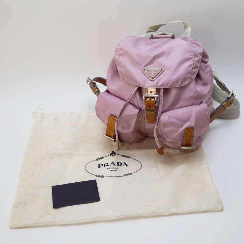 ロゴプレートナイロン パテントレザ―