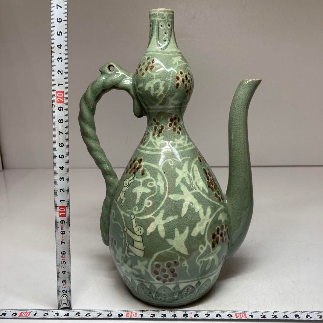 柳海剛　水注　高さ27.5㎝　東Y5-1012④ 柳海剛 水注 高さ27.5㎝ 東Y5-1012④ Yahoo!オークション -「高麗青磁