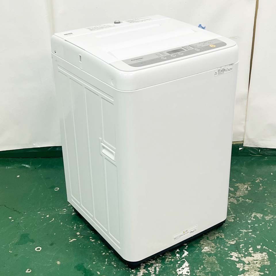 【関東一円送料無料】パナソニック 全自動洗濯機 NA-F60B12-S/槽カビ予防/6.0kg/2019年製/C4024