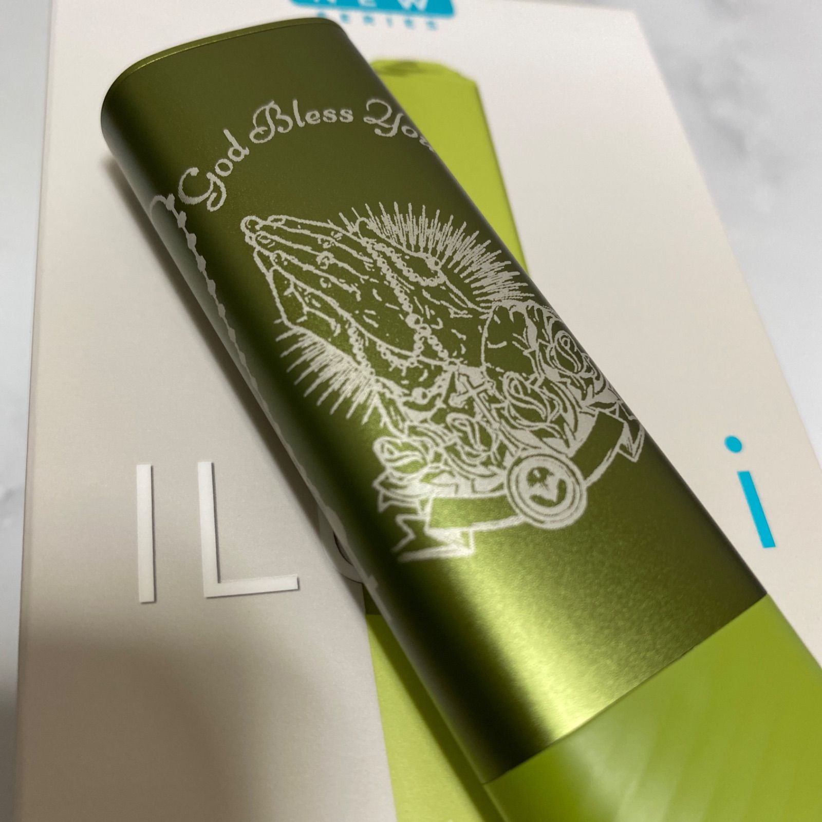 祈り手 デザイン レーザー加工 iQOS ILUMA i ONE アイコス イルマ i 
