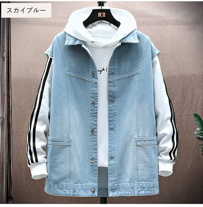ジレベスト ジレ ベスト デニムベスト ノースリーブ トップス カーディガン レディース ジャケット アウター 春秋 デニム 羽織り 前開き 送料無料 ポイント超UPベスト メンズ ジレ 春 秋 冬 デニム G