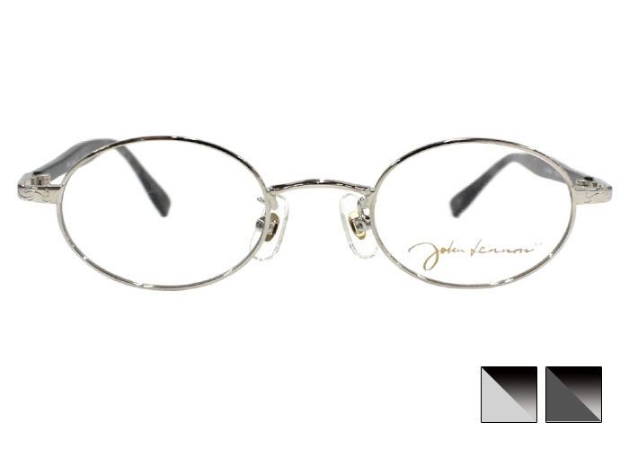 ジョンレノン John Lennon jl-1018 jl オーバル チタン 伊達 度付き 老眼鏡 遠近両用 レトロ アンティーク メガネ めがね 眼鏡 44□22