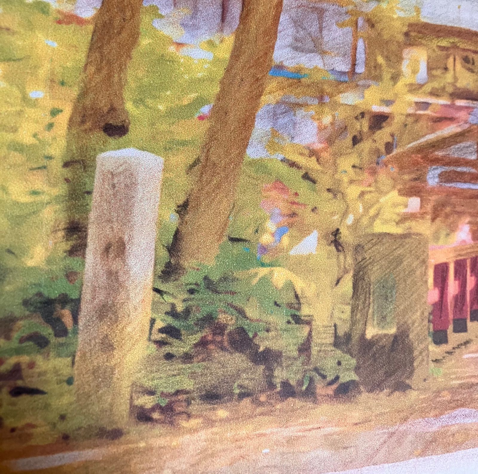 ジブリアート⑩千と千尋の神隠しより「四万の杜（しまのもり）積善館