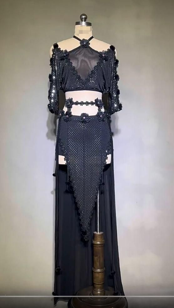 ベリーダンス衣装 オリエンタル衣装 ブラスカートブラック オーダーメイド