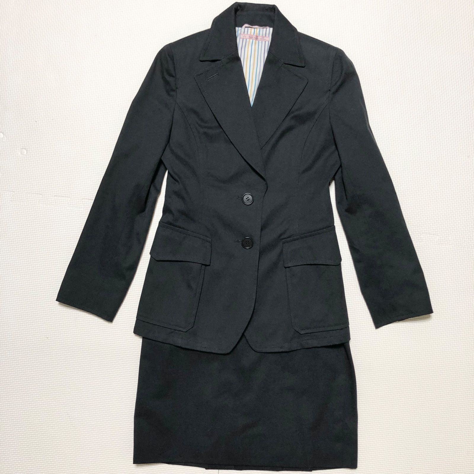 n5. Paul Smith スカートスーツ黒上下セットアップ サイズ42 n5. Paul