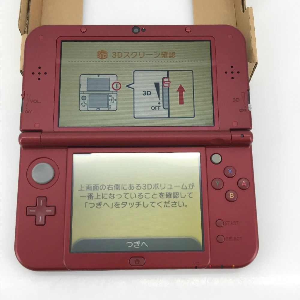 05w15762T new3DSLL new NINTENDO 3DSLL 本体 箱あり メタリックレッド microSD 4GB 動作 み 品 UP786_INFO