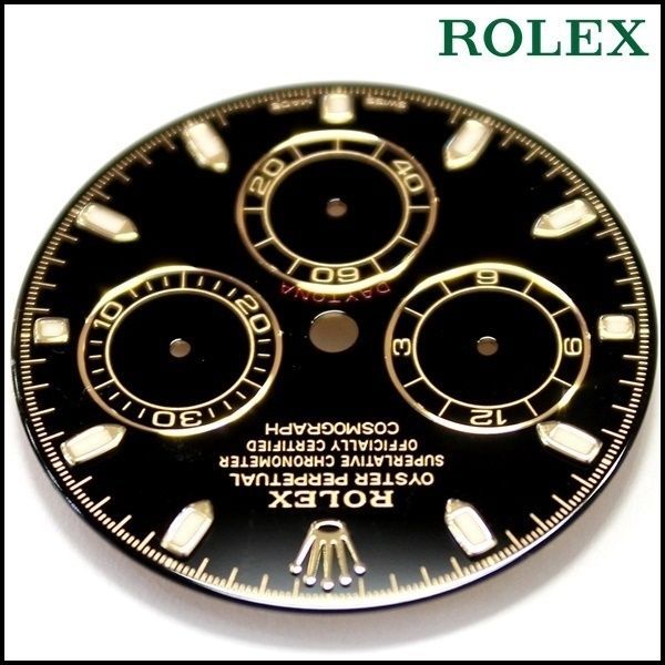 116528 116523 ROLEXデイトナ 純正品 ルミノバ夜光 ダイアル 黒文字盤