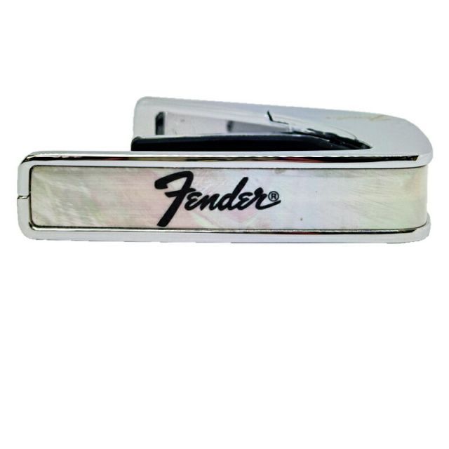 タリア カポ フェンダー ライセンスド モデル Thalia Capos カポタスト | Fender WHITE MOTHER OF PEARL w|Black Perine Logo 3種フレットパッド付属