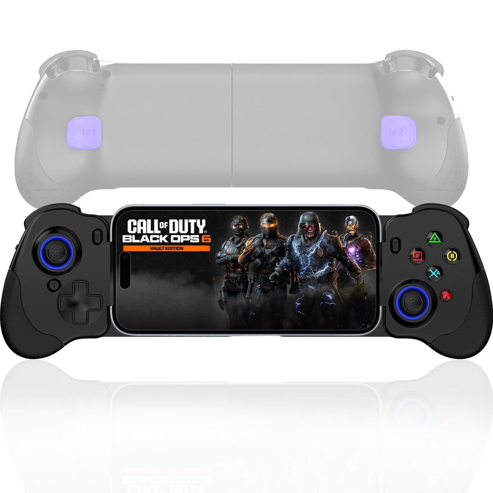 【在庫処分】Megadream iPhone 16/iPhone 15シリーズおよびAndroid用USB Cモバイルゲームコントローラー（Type-C）、PS5/Xbox/PCゲームをスマホでストリーミング、X-input/MFi/shootingplus