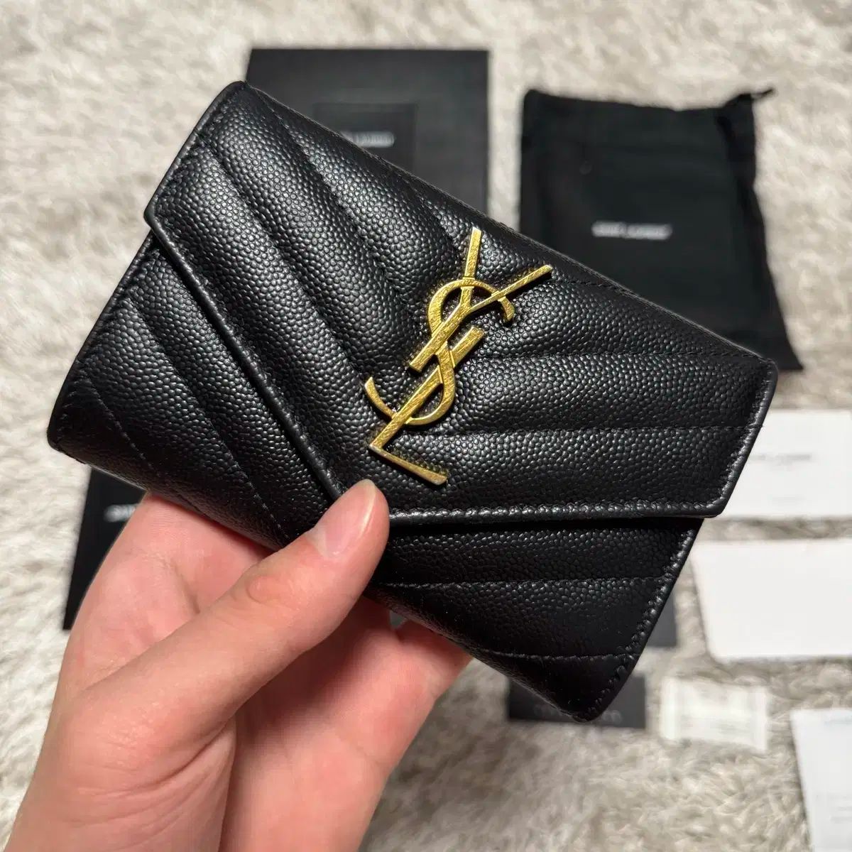 【SAINT LAURENT】ギャビー ラムスキン バニティバッグ GINZA Saint Laurent(サンローラン) バッグ・カバン(レディース