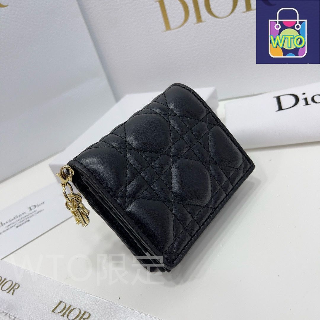 人気限定 LADY DIOR ミニウォレットブラック 楽天市場】【新品】クリスチャンディオール Christian Dior