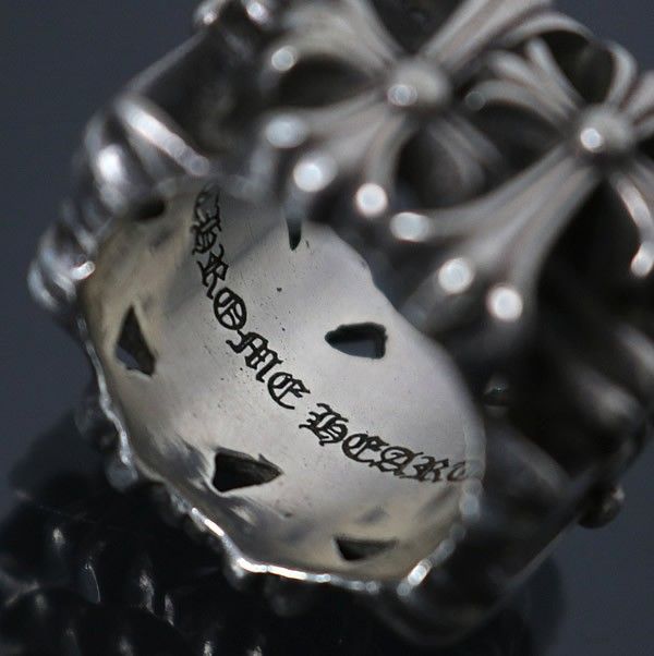 CHROME HEARTS 銀座店 クロムハーツ セメタリークロス スクエア リング 指輪 メンズ シルバー SV925 約18号 100620 WWW_SHINETEETH_COM