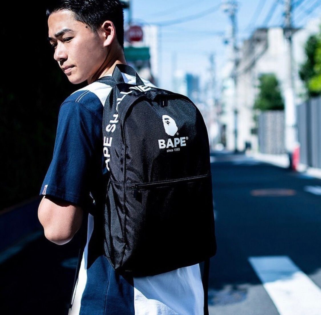 Bape and supreme online backpack