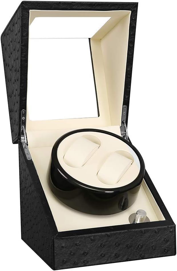 ワインディングマシーン（2本巻き） ウォッチワインダー 自動巻き時計ワインディングマシーン 日本製 マブチモーター 設計 新型の腕時計自動巻