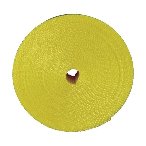 まとめ TRUSCO ナイロン平ベル 1.2t×25mm×5m 黄色 TNB255-Y 1巻 ×5セット
