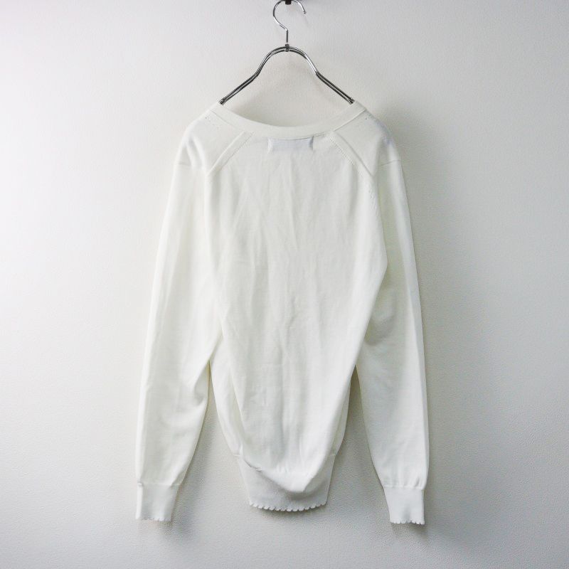 トリコ コムデギャルソン tricot COMME des GARCONS Vネックニットカーディガン S ホワイト/白 トップス 羽織【2400014503821】 トリコ コムデギャルソン tricot COMME des GARCONS Vネック