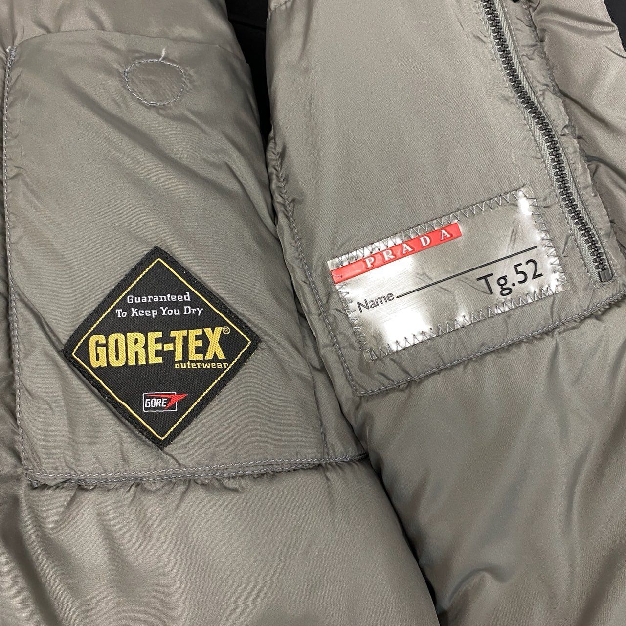38g24 PRADA SPORT GORE-TEX 中綿ジャケット 52 38g24 PRADA SPORT プラダスポーツ GORE-TEX ゴアテックス 中綿