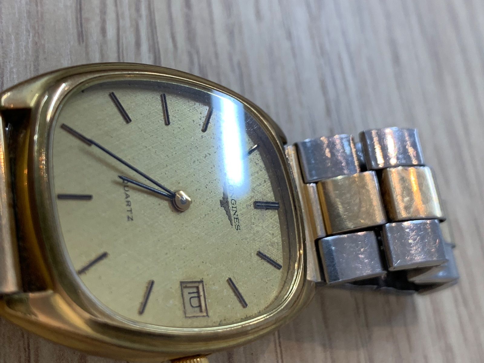 ロンジン 腕時計 日付 クォーツ メンズ LONGINES 動作未確認