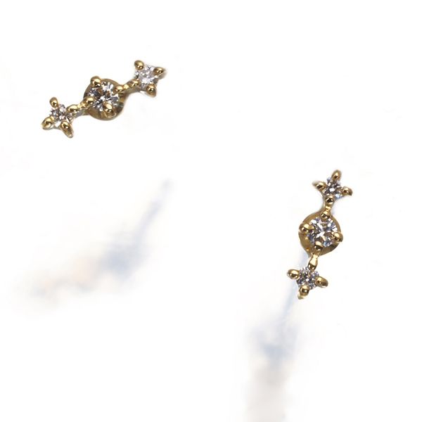 アーカー ピアス ダイヤ ダイヤモンド 0.01ct/0.01ct シェリー