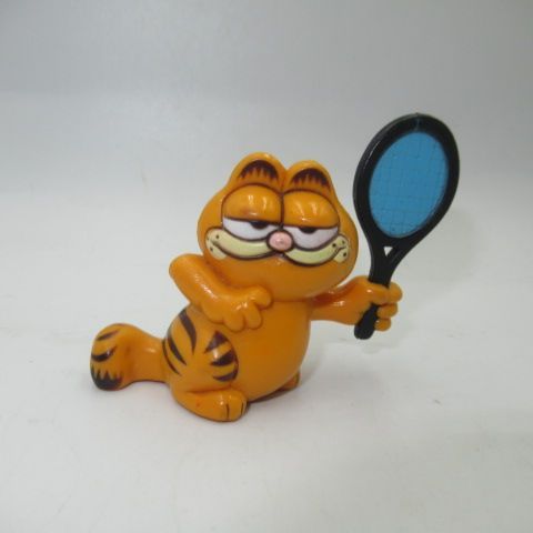 80'sGARFIELDガーフィールドPVCフィギュア人形ぬいぐるみビンテージテニス