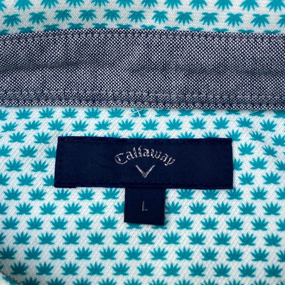 Callaway ゴルフメンズ ポロシャツ Lサイズ 緑 キャロウェイ