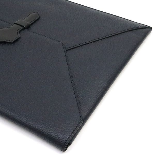 広尾店 ダンヒル dunhill ドキュメントケース 書類ケース レザー ネイビー 17377 KARIMZIABAT_FR