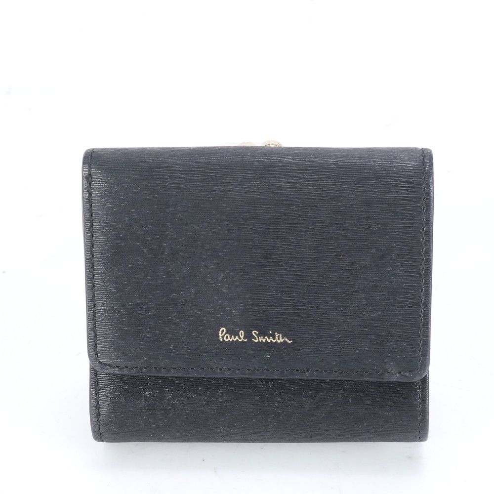 未使用品　PaulSmith本革がま口財布 楽天市場】ポールスミス 財布 長財布 がま口財布 Paul Smith 黒