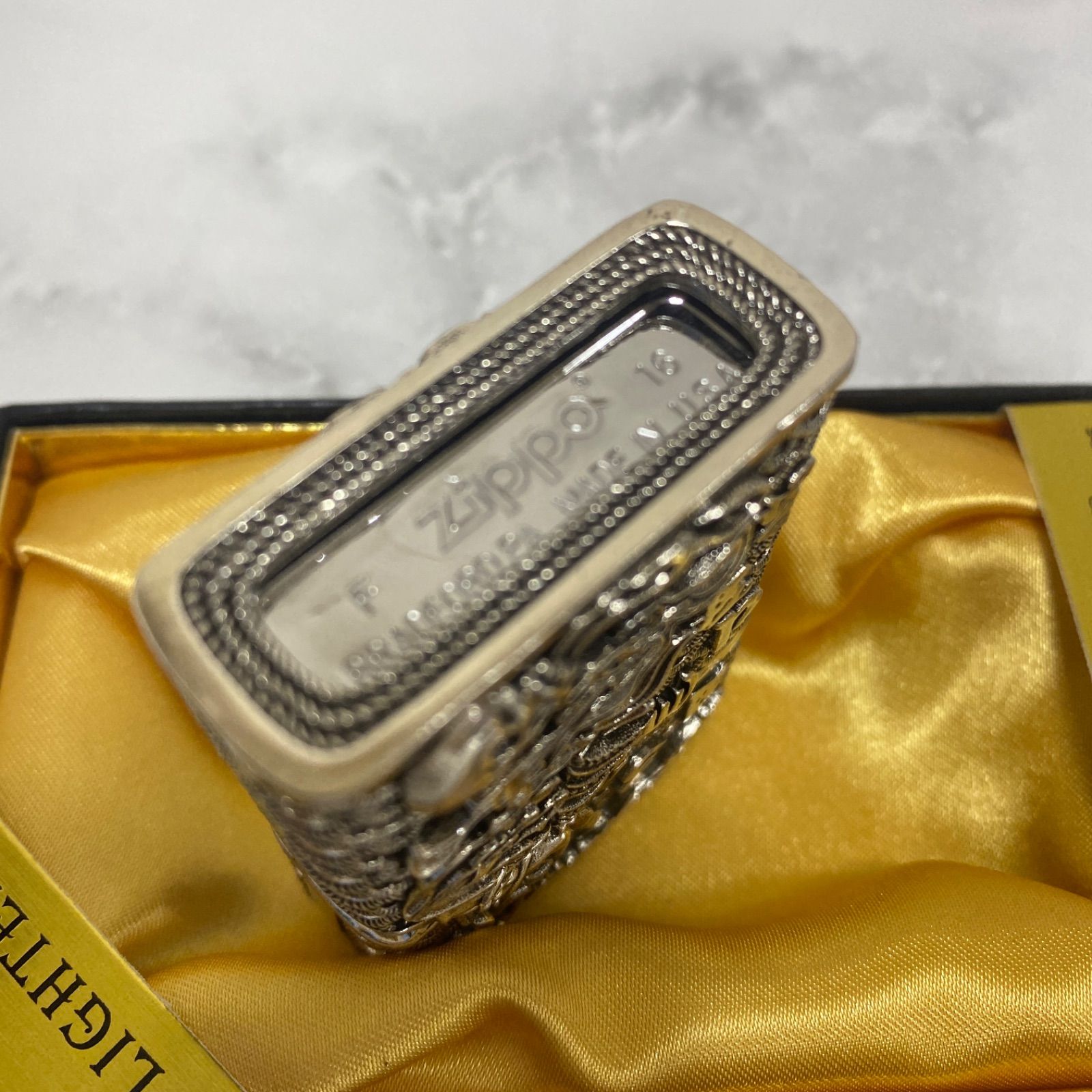 不動 明王 zippo 和 彫り 不動明王 全面装飾 フルオーダー フルメタル 