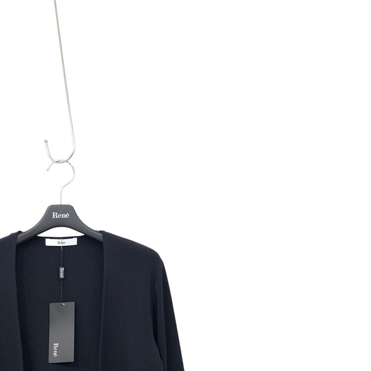未使用品 2025SS Rene ルネ ニットボレロ カーディガン ネイビー 36