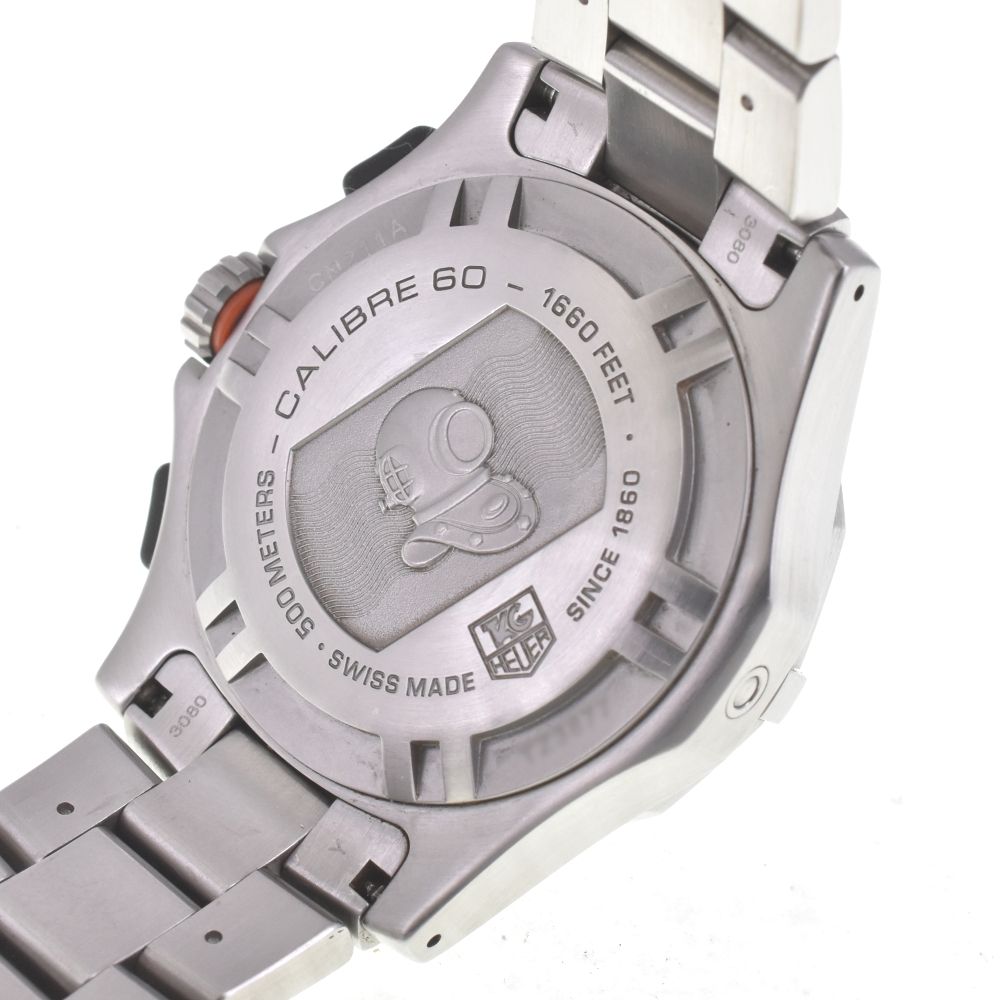 タグホイヤー TAG HEUER CN211A アクアグラフ クロノグラフ 自動巻き