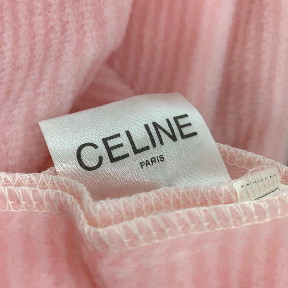 美品 Celine セリーヌ 毛布 箱付 140×240cm ピンク アクリル100