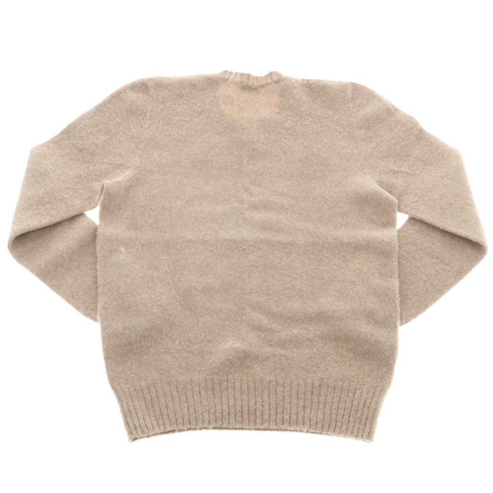 ドルモア DRUMOHR ウール クルーネック プルオーバーニット グレージュ サイズ44 メンズ