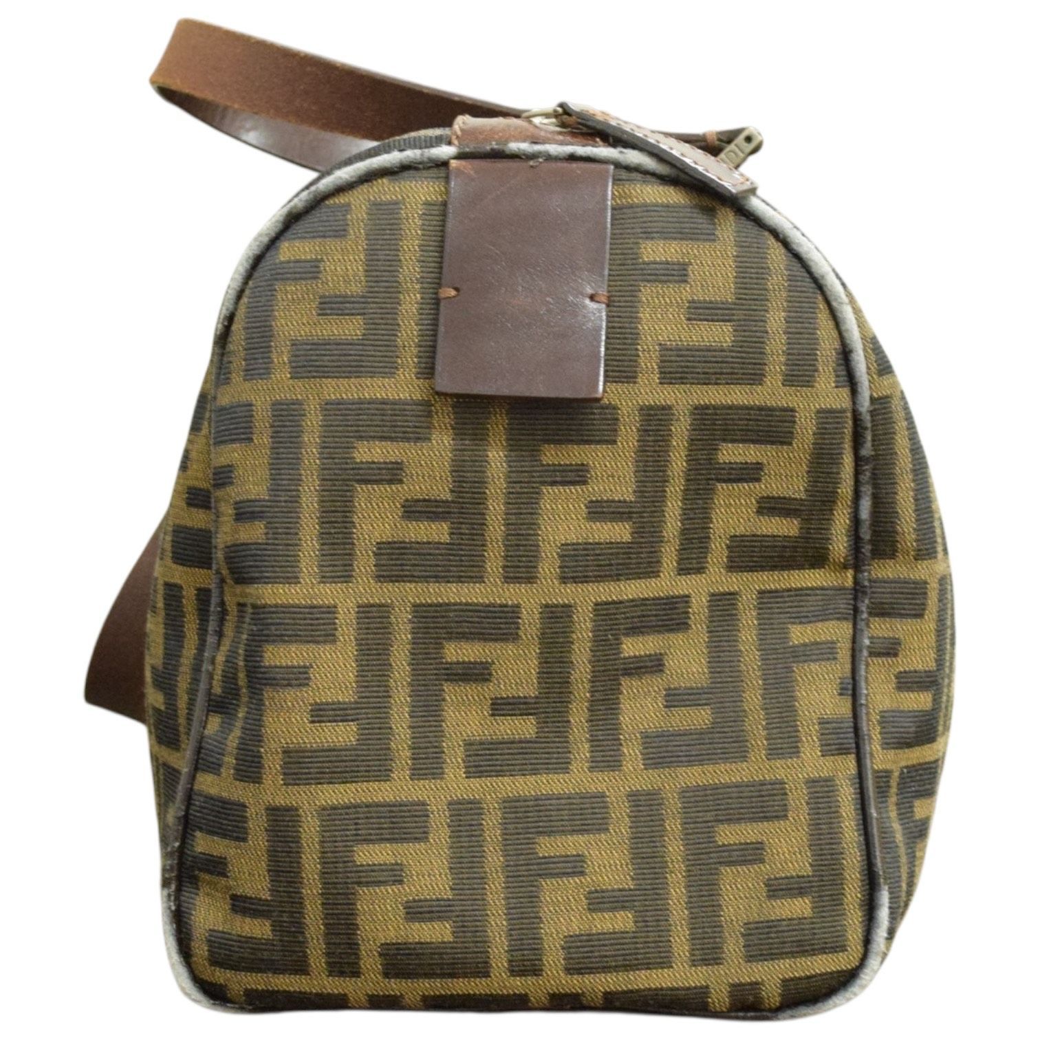 ⑤ FENDI フェンディ ズッカ柄 ミニボストンバッグ ボストン