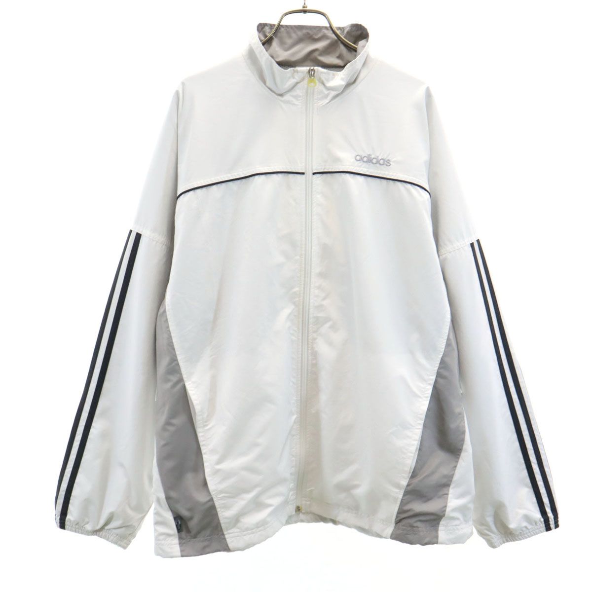 adidas アディダス 日本製 ウインドブレーカー O 白系 裏