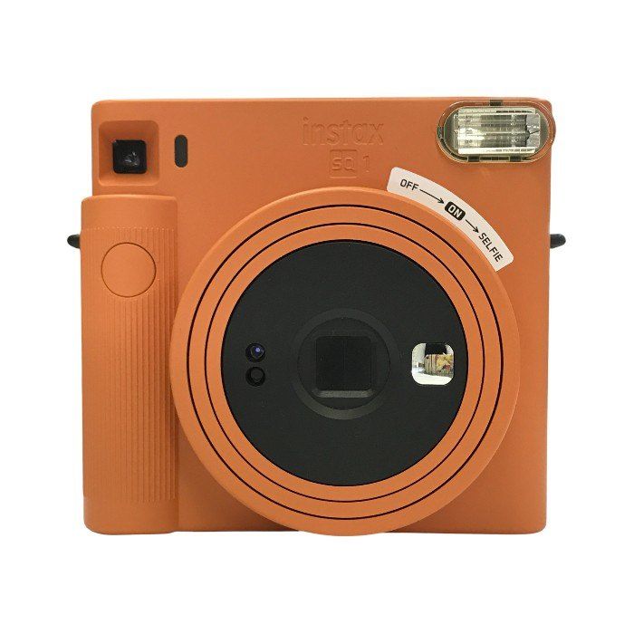 FUJIFILM instax SQUARE チェキスクエア テラコッタオレンジ インスタントカメラ セルフィー カンタン操作 INS SQ 1 T1