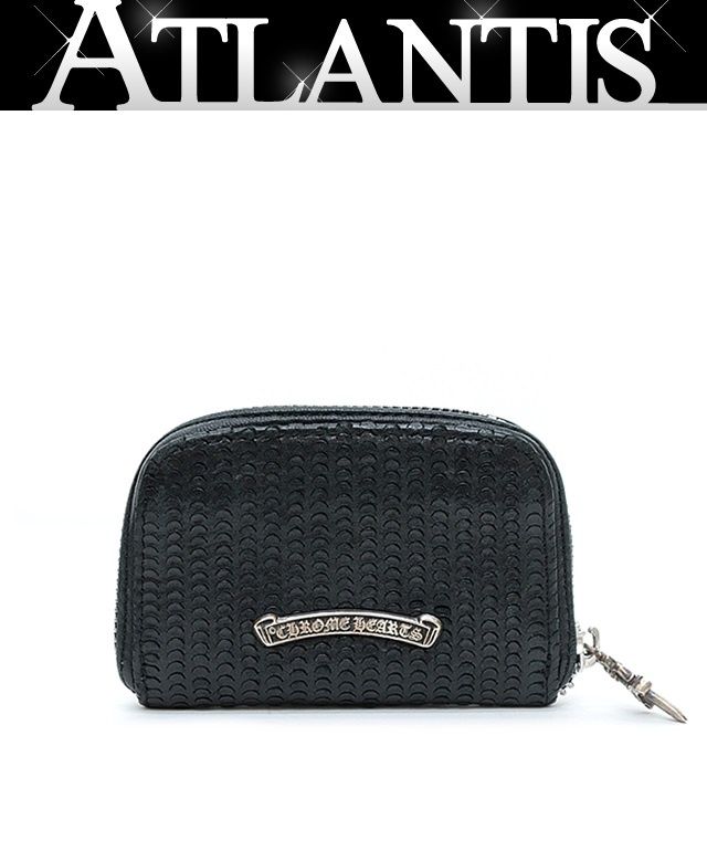CHROME HEARTS コインケース ラウンド ジップ ブラック CHROME HEARTS クロムハーツ ラウンドファスナー コインケース