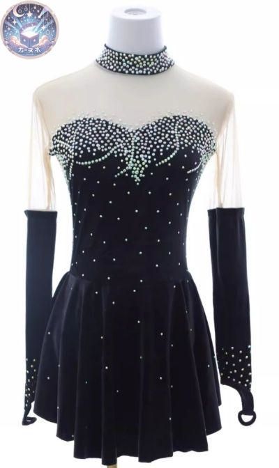 ♥ ♥ フィギュアスケート衣装 ハイネック ストーン オーダーメイド