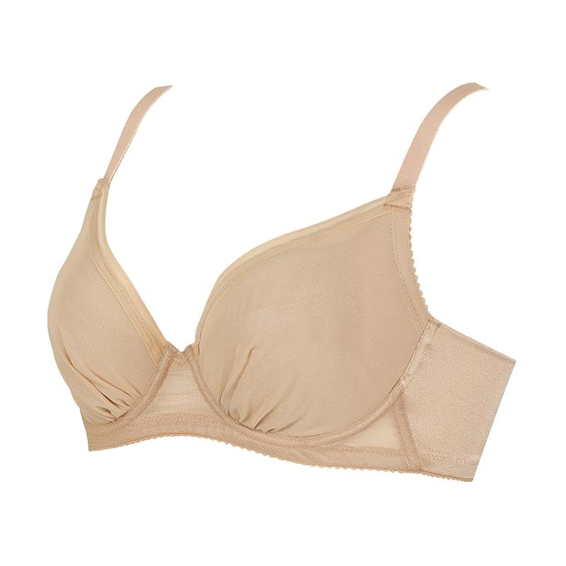 ワコール ブラジャー 小さく見せるブラ シンプル 着やせ効果 コンパクトにメイク バストの突出をおさえる 背中の段差を軽減 大きいサイズ BRB452 レディース KA 0