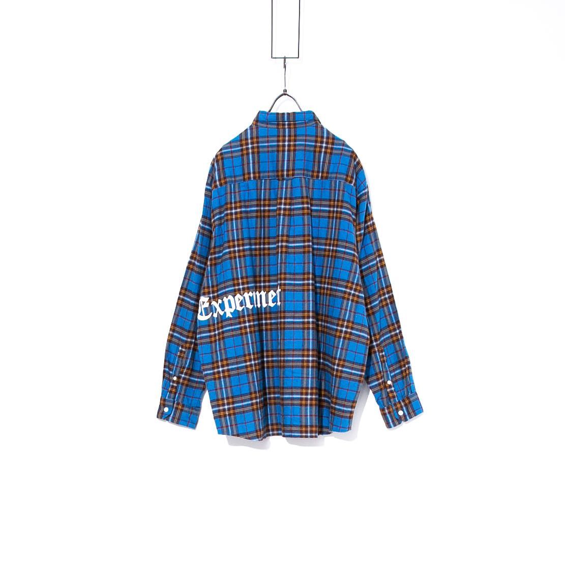 uniform experiment◇FLANNELCHECKGOTHICLOGO/長袖シャツ/3/コットン