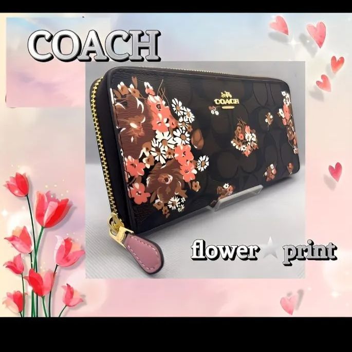 ✳️ Sale 匿名配送 新品 ✳️ COACH コーチ 財布 ✳️ メドレーブーケ