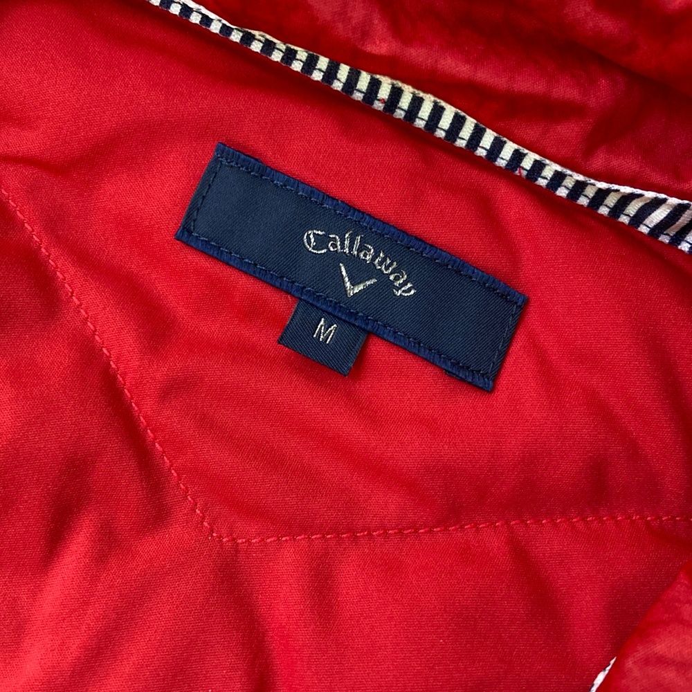 サイズ M CALLAWAY キャロウェイ 中綿ベスト 総柄 レッド系 240101478531 ゴルフウェア メンズ ストスト LLC-HASEGAWATOSO_COM