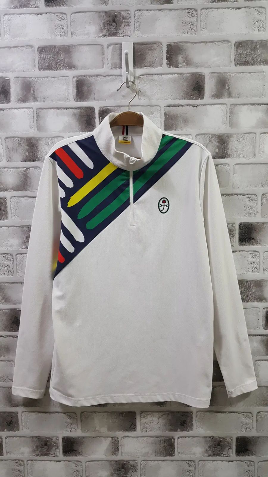 95 CASTELBAJAC(カステルバジャック) ハーフジップ Tシャツ a105