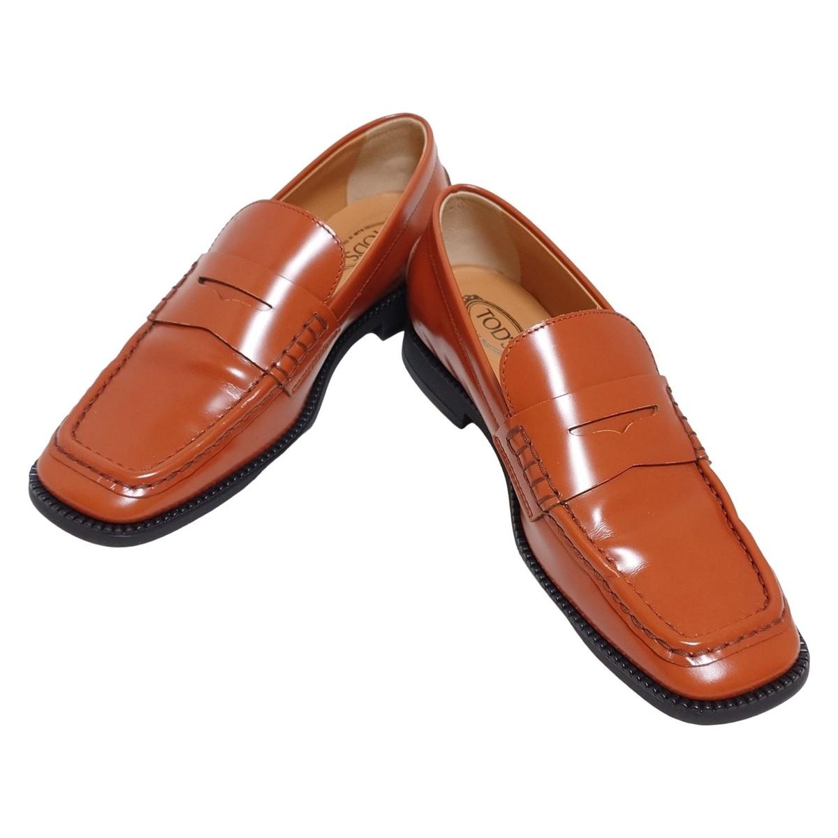 ❤️さん専用です！ TOD'S ブラウン ローファー サイズ34 TOD'S(トッズ) ローファー 34 1/2 レディース - ブラウン レザー